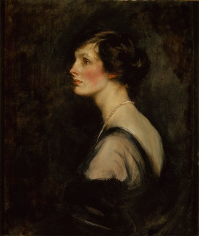 Portrait of Mary Gascoigne-Cecil when Marchioness of Hartington, c.1917-18 (oil on canvas) بواسطة جيمس جيبوسا شانون