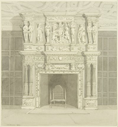 Fireplace in Langton Mansion, on the Back بواسطة جيمس جونسون