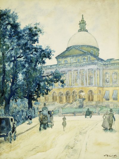 The Bullfinch State House ، بوسطن ، 1898 بواسطة جيمس كينسيلا