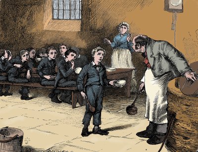 مشهد من أوليفر تويست تشارلز ديكنز ، 1836 بواسطة جيمس ماهوني