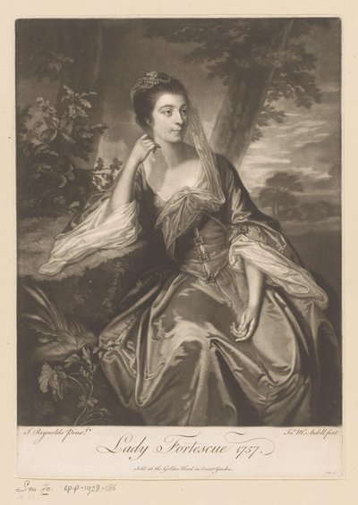 Portret van Anne Fortescue Lady Fortescue (العنوان على الكائن) بواسطة جيمس مكارديل