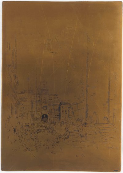 تم إلغاء لوحة الطباعة لـ <em>Piazzetta</em> بواسطة جيمس أبوت ماكنيل ويسلر