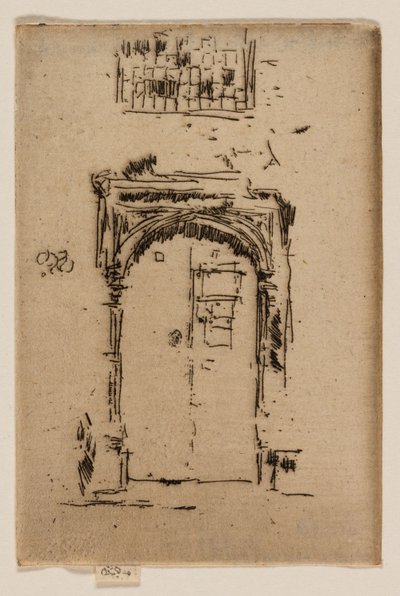 Church Doorway ، Edgware Impression: Art Institute of ChicagoArt Institute of Chicago (1924.659) Church Doorway ، إدجوير بواسطة جيمس أبوت ماكنيل ويسلر