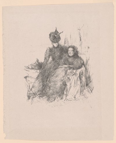 الأم وابنتها [La Mère Malade] بواسطة James McNeill Whistler