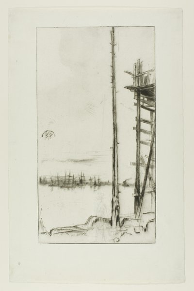 ساحة بناء السفن، ليفربول بواسطة James McNeill Whistler