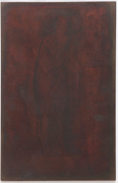 يستريح النموذج: لوحة / كتلة الطباعة بواسطة James Abbott McNeill Whistler