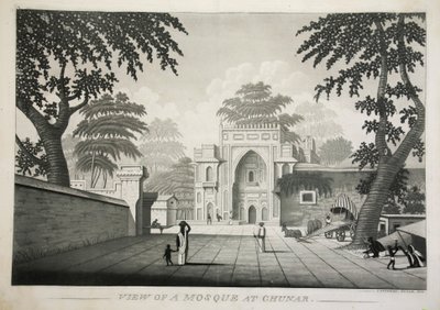 منظر لمسجد في تشونار ، حانة. 1810 النقش. بواسطة جيمس موفات