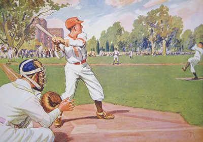 Ivy League College Game in the 1920s (colour litho) بواسطة جيمس باترسون