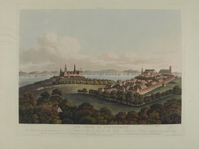 الدنمارك 1807: حصار كوبنهاغن ، نقشه روبرت بولارد (1792-1867) وجوزيف قسطنطين ستادلر (1780-1812) نُشر عام 1807 (ألوان مائية) بواسطة جيمس باتيسون كوكبيرن