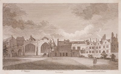 قاعة Leathersellers ، لندن ، 1799 بواسطة جيمس بيلر مالكولم