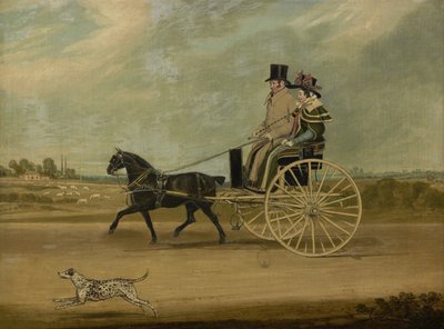 توم الإبهام مع بيتر براون وزوجته في أزعج ، 1828 بواسطة جيمس بولارد