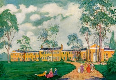 Doughoregan Manor ، بالقرب من مدينة إليكوت ، ماريلاند ، الولايات المتحدة الأمريكية ، القرن الثامن عشر 1921. بواسطة جيمس بريستون