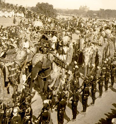 موكب دوربار العظيم ، دلهي ، الهند. 1903 (صورة) بواسطة جيمس ريكالتون