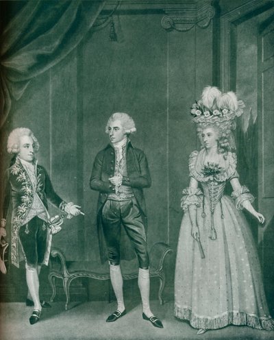 Hon Rd Edgcumbe ، اللورد ويليام راسل ، السيدة كارولين سبنسر ، 1788 ، 1909 بواسطة جيمس روبرتس