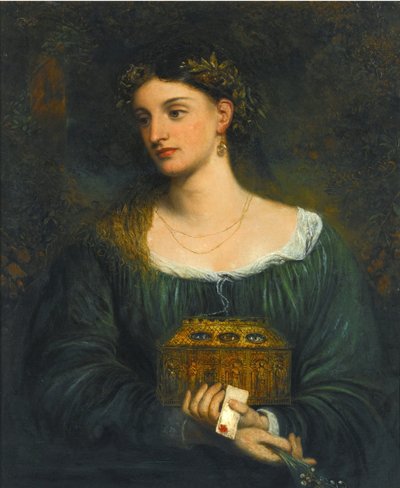 لوحات ما قبل رافائيليت: Pandora (Pandore) par Smetham ، James (1821-1889) ، حوالي 1865. زيت على قماش ، 76.5x61. مجموعة خاصة بواسطة جيمس سميثام