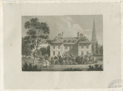 Lichfield - Bishop&39;s Palace in The Close: نقش ، بدون تاريخ [عام 1816] (طباعة) بواسطة جيمس ستورر