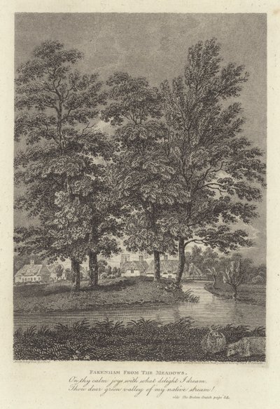 روبرت بلومفيلد ، شاعر: Fakenham from the Meadows (نقش) بواسطة جيمس ستورر