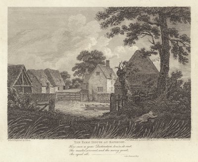 روبرت بلومفيلد ، شاعر: The Farm House at Sapiston (نقش) بواسطة جيمس ستورر