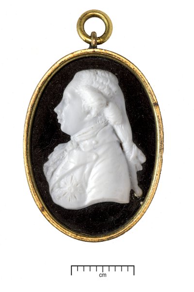 جورج الرابع ، أمير برنس ، c.1790 (زجاج أبيض في إطار معدني مذهب) بواسطة جيمس تاسي