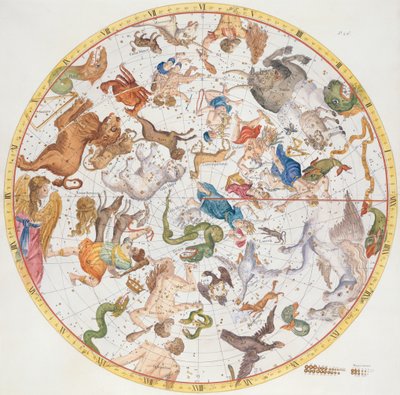 اللوحة 26 من "أطلس كويليستيس" ، بقلم جون فلامستيد (1646-1719) ، حانة. عام 1719 (نقش يدوي) بواسطة جيمس ثورنهيل
