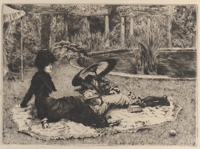 على العشب 1880. بواسطة جيمس تيسو