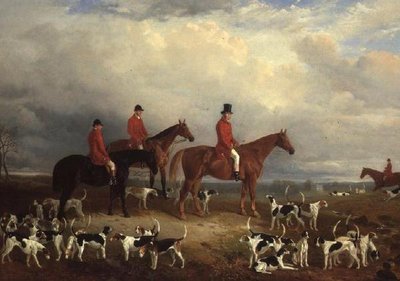 صموئيل أ.رينيل ، سيد Meath Hunt ، مع Archerstown في المسافة بواسطة جيمس والشام بالدوك