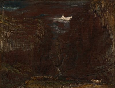 رسم تخطيطي لـ "Gordale Scar" بواسطة جيمس وارد
