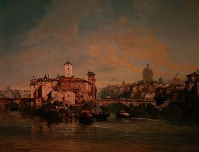 عرض على نهر التيبر بواسطة جيمس ويب