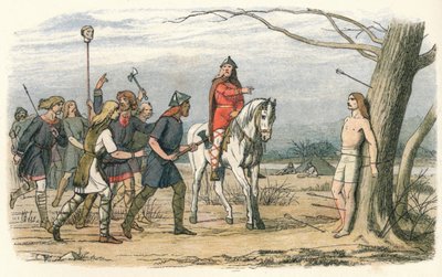 إدموند ، ملك إيست أنجليا ، قتل على يد الدنماركيين ، القرن التاسع 1864 بواسطة جيمس ويليام إدموند دويل