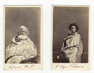 إبوني هوت وإليزا بوريروا ، c.1865 (طبعة زلال) بواسطة جيمس ريجليزورث