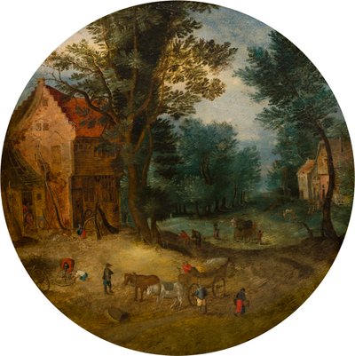 المناظر الطبيعية الفلمنكية ، 1588-1625 (زيت على لوح) بواسطة جان (تابع) بروغيل
