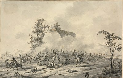 معركة الفرسان بواسطة Jan Antony Langendijk