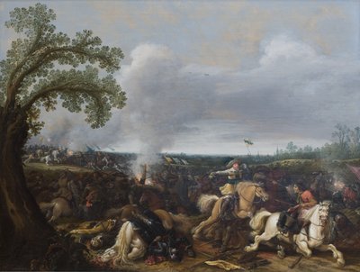 ملك السويد غوستاف الثاني أدولف في معركة لوتزن في 16 نوفمبر 1632 بواسطة Jan Asselijn