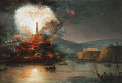 الألعاب النارية في كانيو على شرف كاترين الثانية عام 1787 ، 1787 بواسطة جان بوجوميل بليرش
