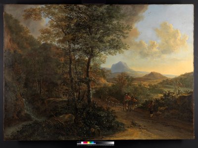 المناظر الطبيعية الإيطالية ، مع مونتي سقراط ، 1635-1641 بواسطة جان ديركز بوث