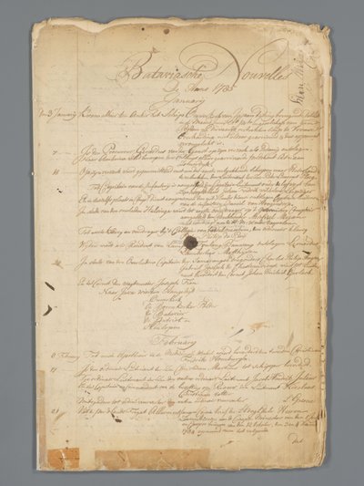 أخبار باتافياشي 1785 بواسطة جان برانديز
