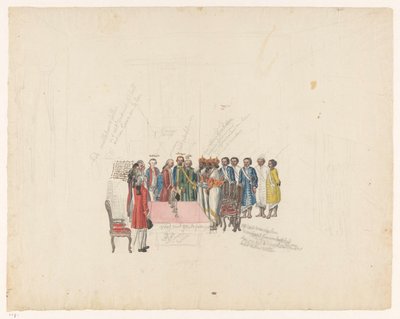 استقبال مبعوثي ملك كاندي 1785 بواسطة جان برانديز
