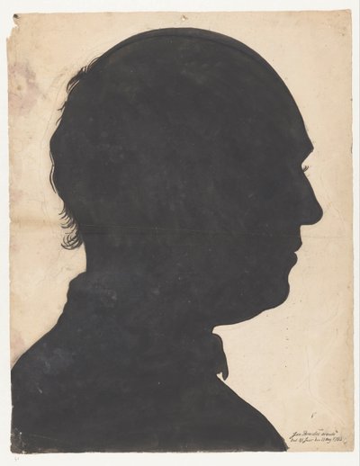 Silhouetportret فان جان برانديس بواسطة جان برانديز