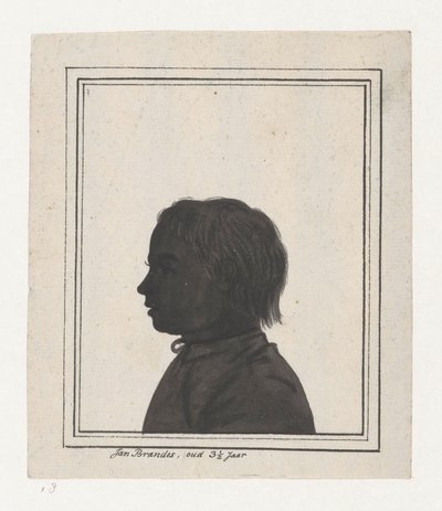 Silhouetportret فان جان برانديس جونيور بواسطة جان برانديز