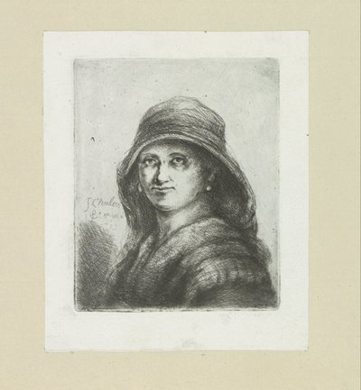 Jonge vrouw يضع غطاء محرك السيارة العمل الكامل للنقش لجون شالون / Oeuvre Complette des Eaux Fortes par Jean Chalon (عنوان السلسلة) بواسطة كريستيان جوزي