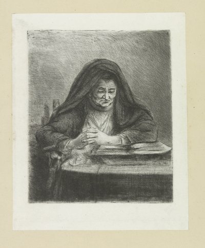Lezende vrouw العمل الكامل للنقش لجون شالون / Oeuvre Complette des Eaux Fortes par Jean Chalon (عنوان السلسلة) بواسطة كريستيان جوزي