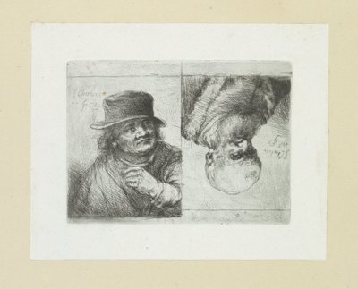 Twee mansportretten العمل الكامل للنقش لجون شالون / Oeuvre Complette des Eaux Fortes par Jean Chalon (عنوان السلسلة) بواسطة كريستيان جوزي