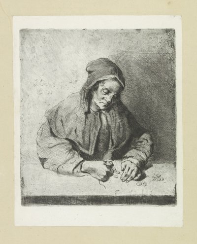 Vrouw die geld tell العمل الكامل للنقش لجون شالون / Oeuvre Complette des Eaux Fortes par Jean Chalon (عنوان السلسلة) بواسطة كريستيان جوزي