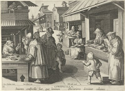 محل نظارات Conspicillae (العنوان على الكائن) الاختراعات والاكتشافات الجديدة (عنوان السلسلة) نوفا ريبيرتا (عنوان المسلسل) بواسطة جان فان دير سترايت