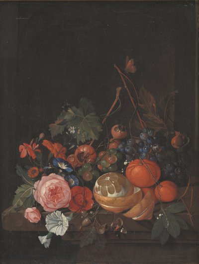الزهور والفواكه بواسطة Jan Davidsz de Heem