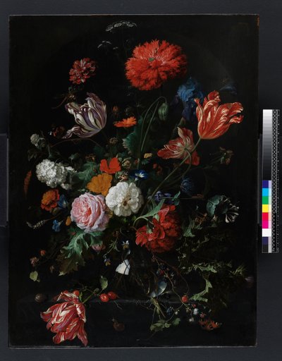 الزهور في إناء زجاجي ، ج .1660 بواسطة Jan Davidsz de Heem