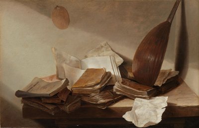 الحياة الساكنة مع الكتب ، 1625-30 بواسطة Jan Davidsz de Heem