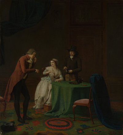 قطعة محادثة إحساس الرائحة ، 1791 على الأرجح. بواسطة يان إيكيلز الأصغر
