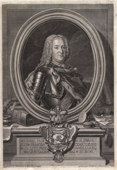 صورة للأمير ميشال فريديريك تشارتوريسكي 1696-1775 ، منتصف القرن الثامن عشر. بواسطة Jan Fryderyk Mylius