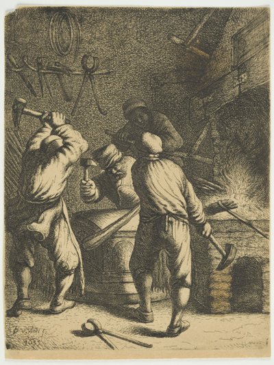 The Forge ، 1630-35 بواسطة جان جورج فان فليت